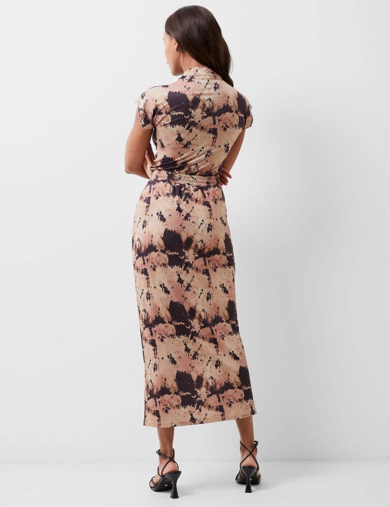 Printed Midi Slip Skirt French Connection M S