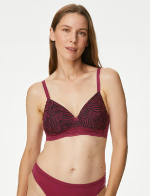 Printed Non Wired Post Surgery Bra A-E, M&S Collection