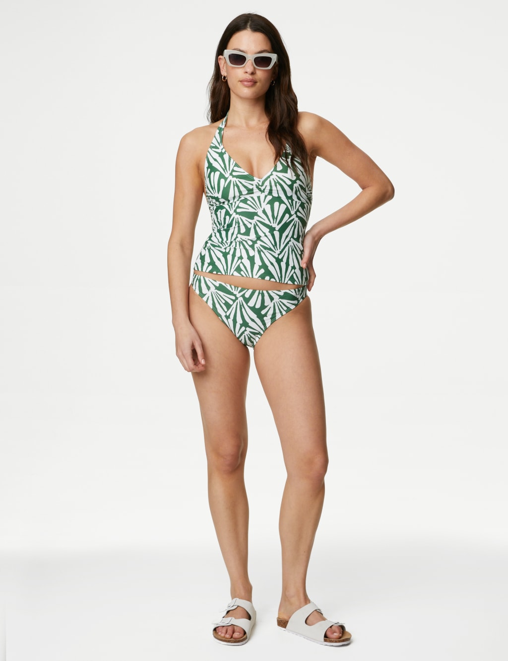 Printed Padded Halterneck Tankini Top 3 of 5