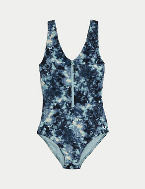 Printed Padded V-Neck Swimsuit Image 2 of 6