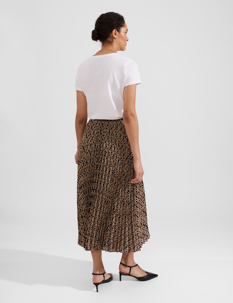 Pleated A-Line Skirt