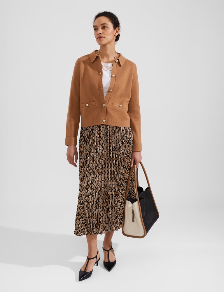 Pleated midi skirt hobbs top