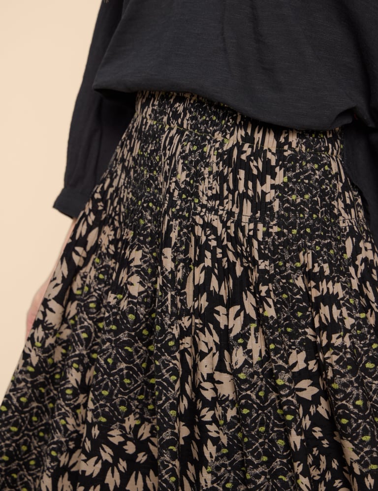 Gold pleated skirt m&s online