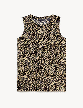 Printed Relaxed Vest Top Image 2 of 5