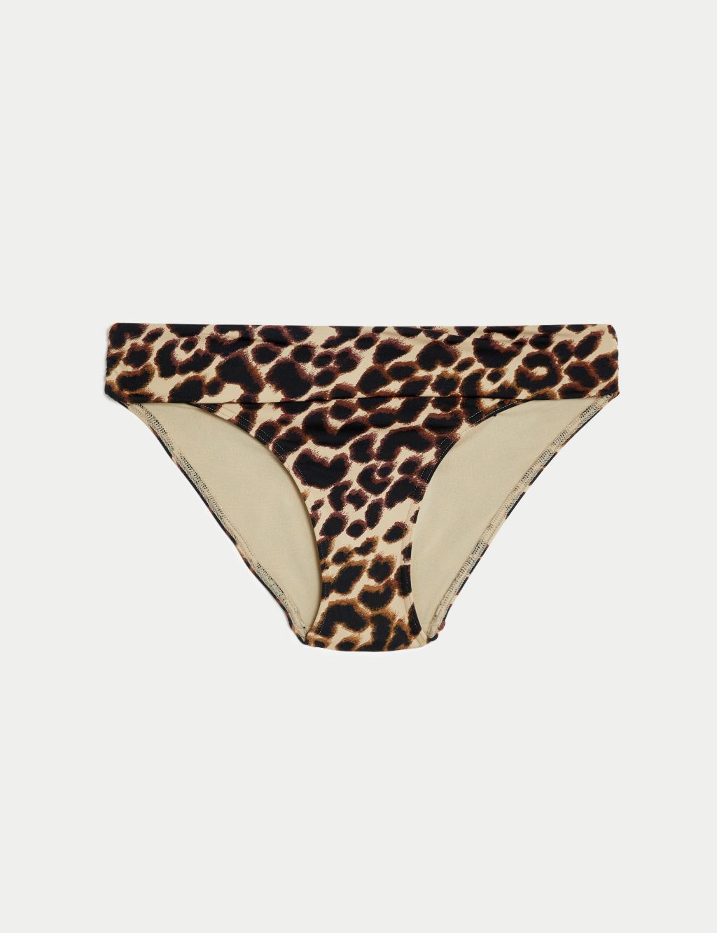 Printed Roll Top Bikini Bottoms | M&S Collection | M&S