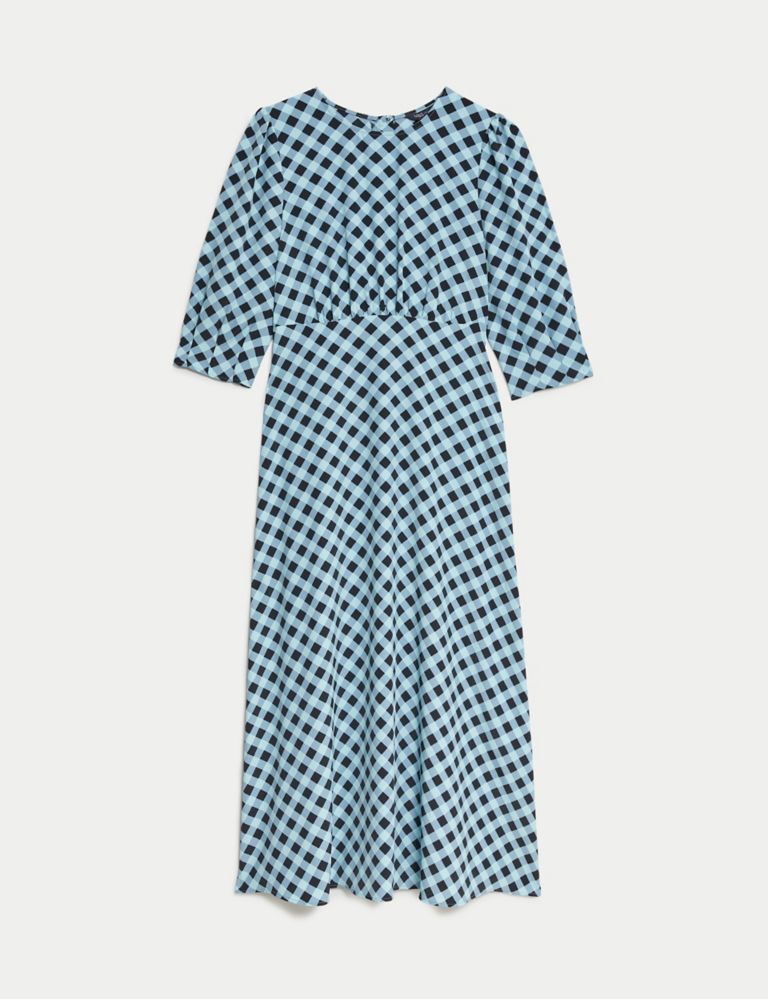Printed Round Neck Midaxi Tea Dress | M&S Collection | M&S