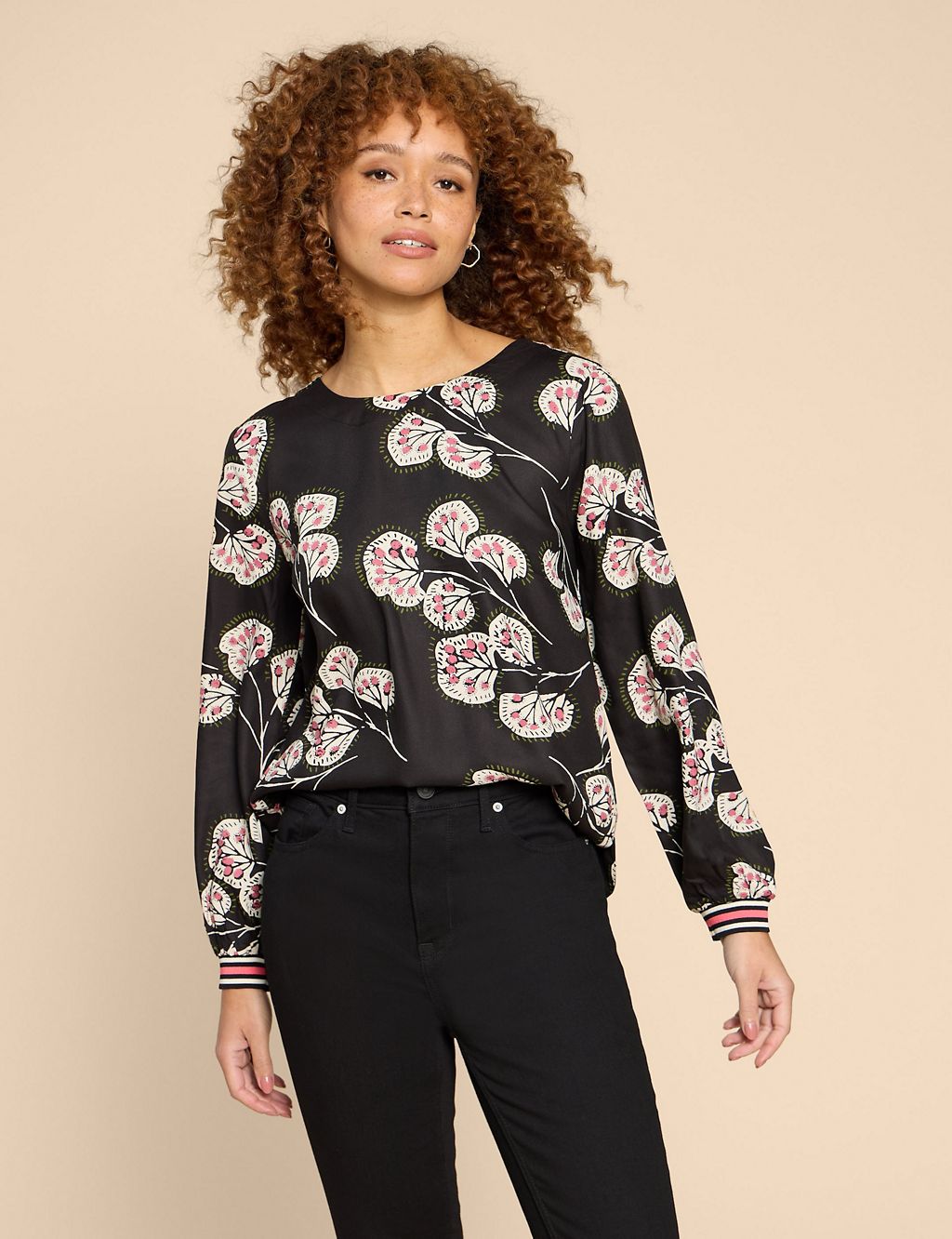 Printed Round Neck Top 3 of 6