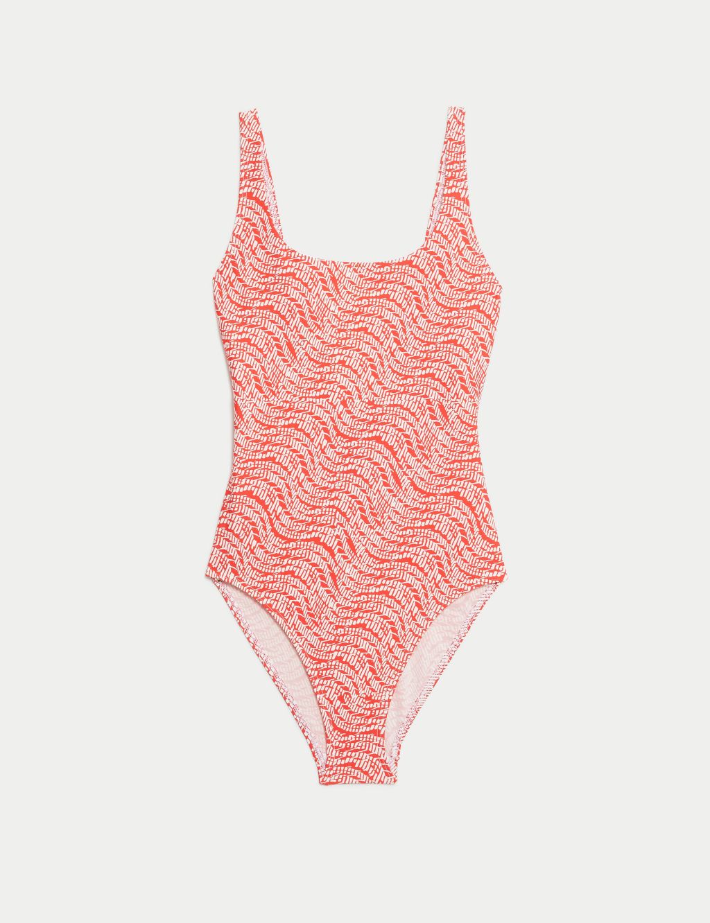 Printed Scoop Neck Swimsuit 1 of 6