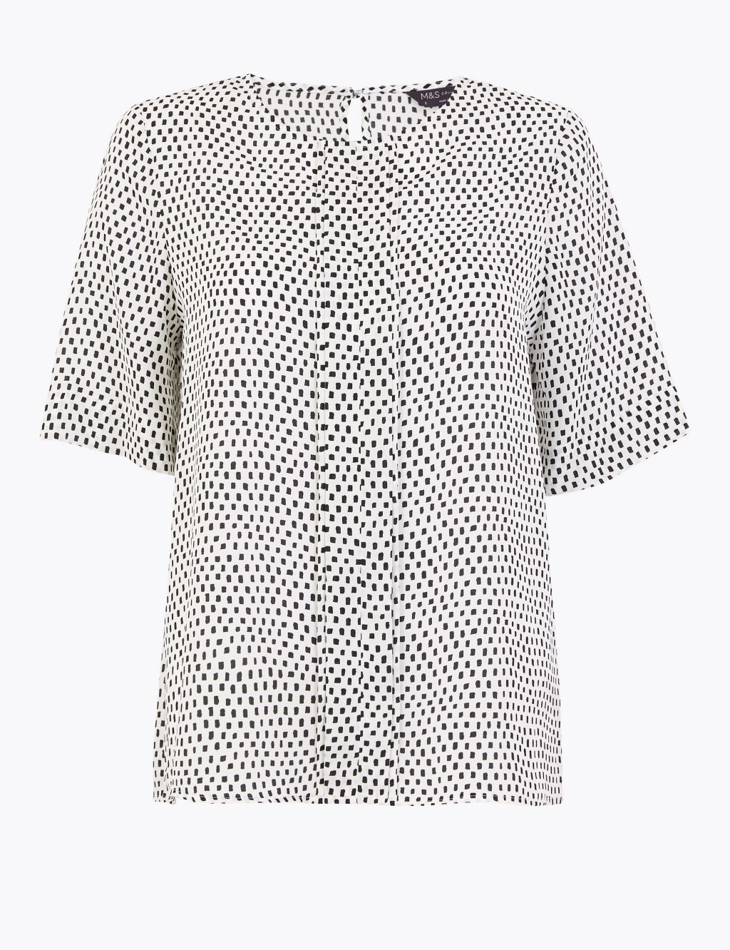 Printed Short Sleeve Blouse | M&S Collection | M&S
