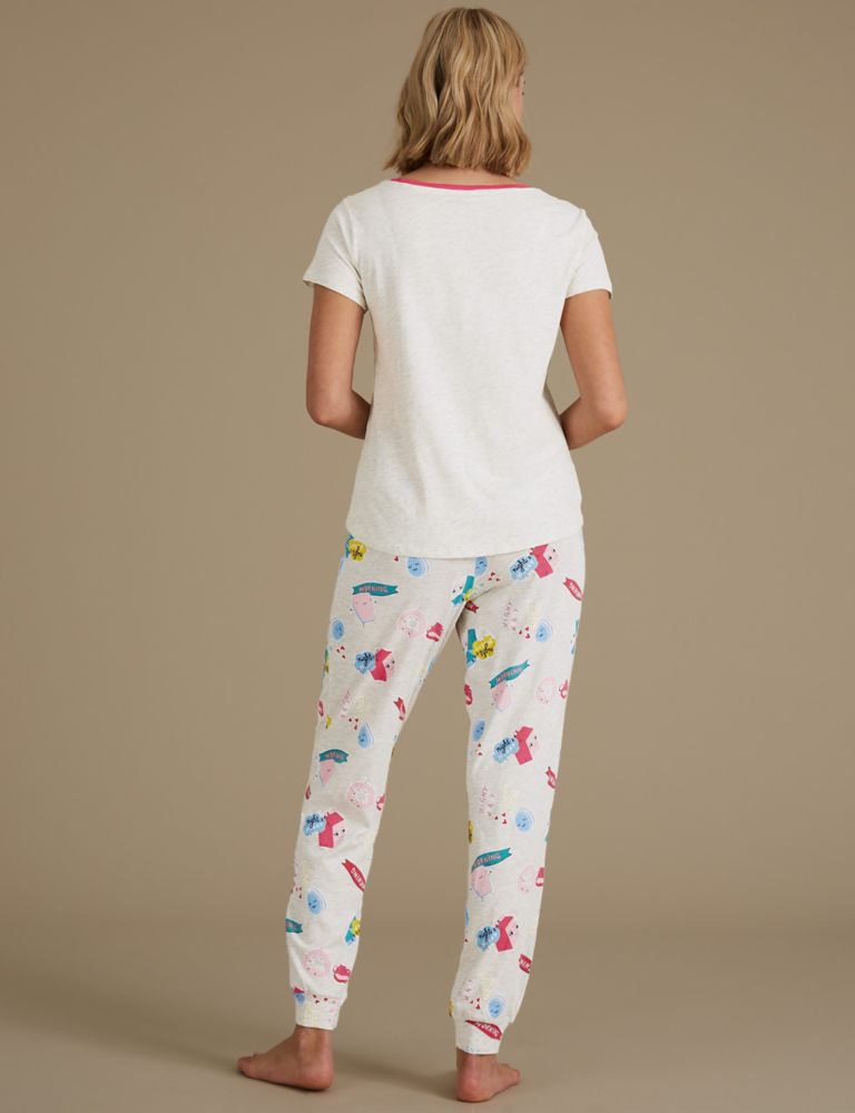 Printed Short Sleeve Pyjama Set 3 of 6