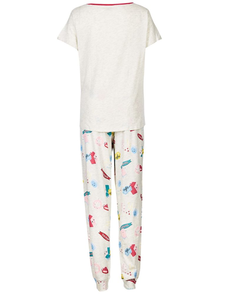 Printed Short Sleeve Pyjama Set 6 of 6