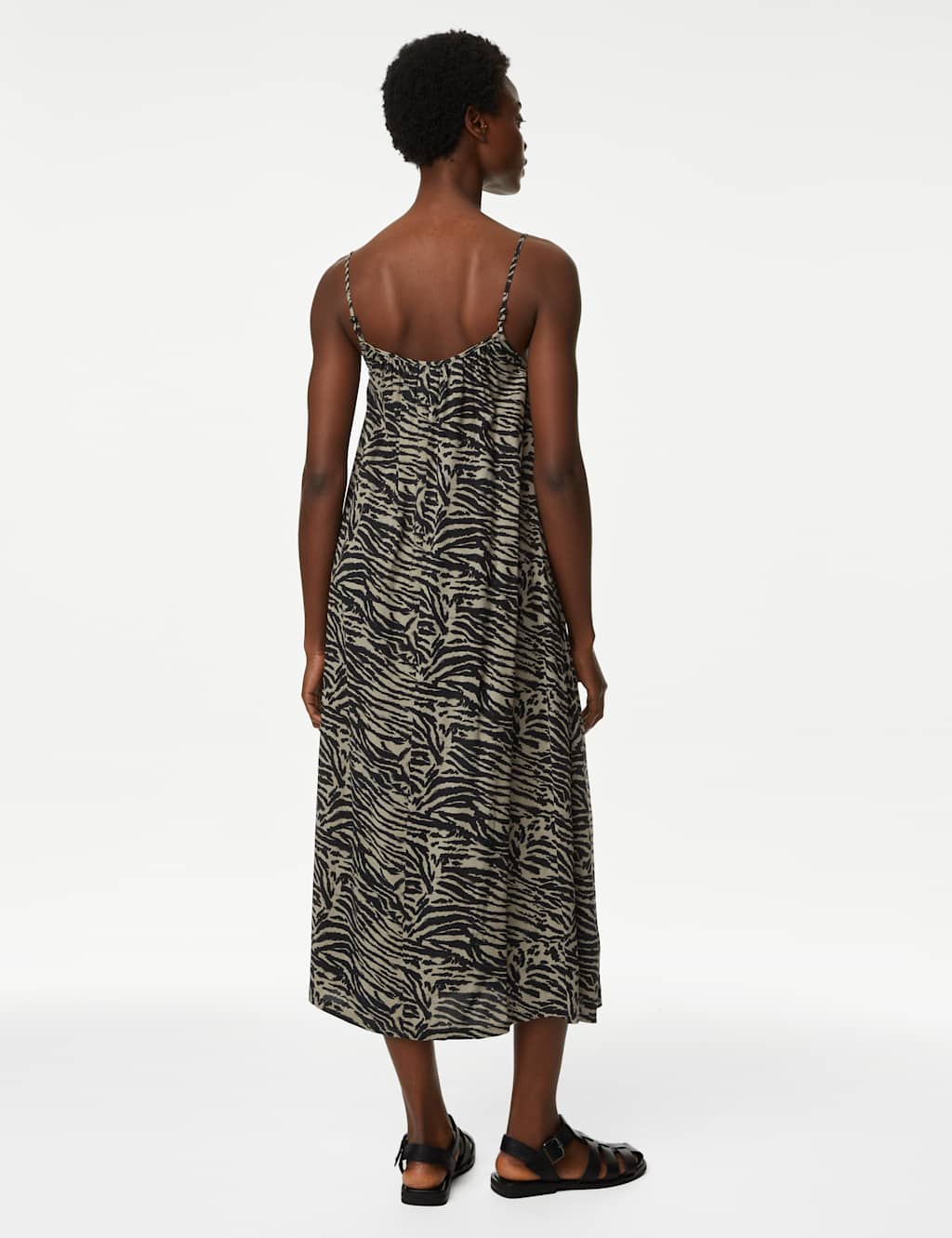 Printed Square Neck Midi Slip Dress 5 of 5