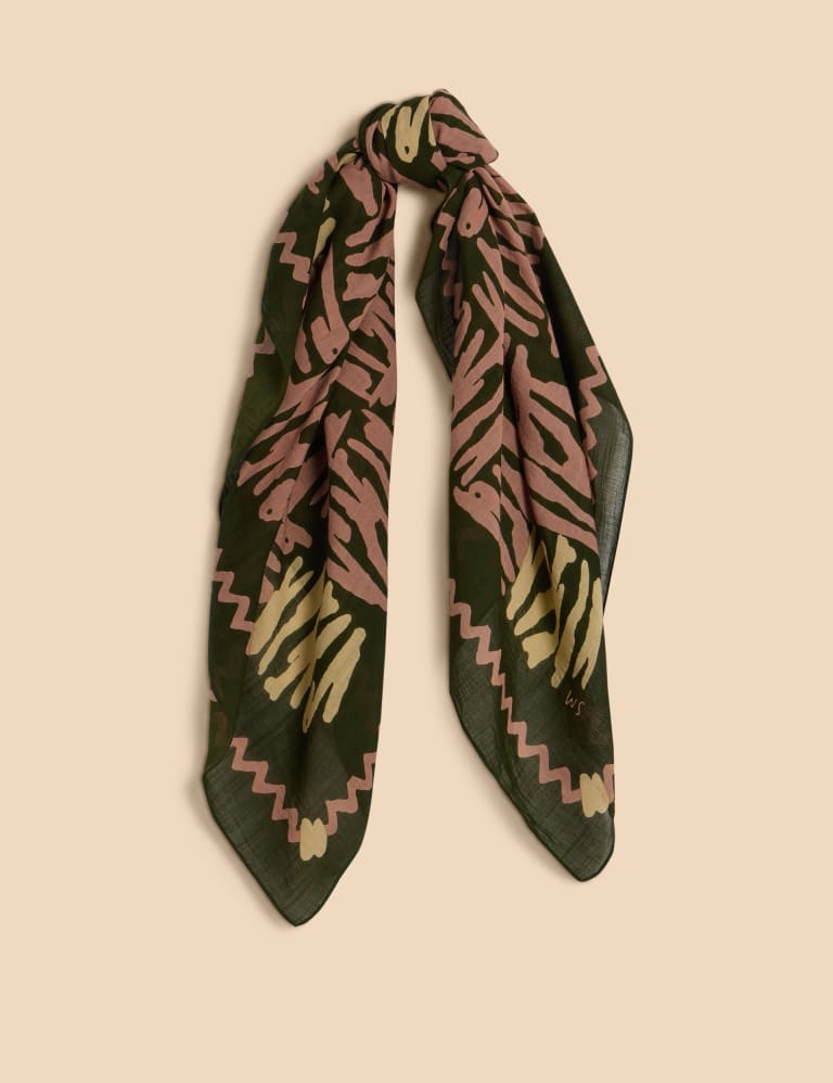 Printed Square Scarf White Stuff M S