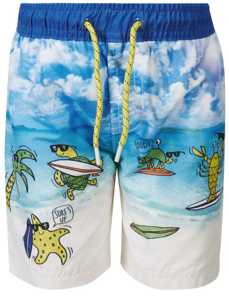 Printed Swim Shorts (0-5 Years) 3 of 4