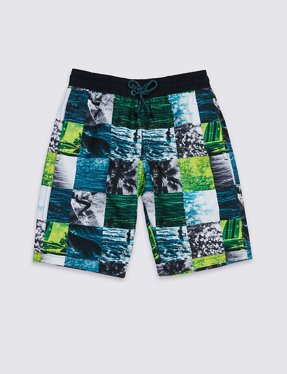 Printed Swim Shorts (3-14 Years) Image 1 of 2
