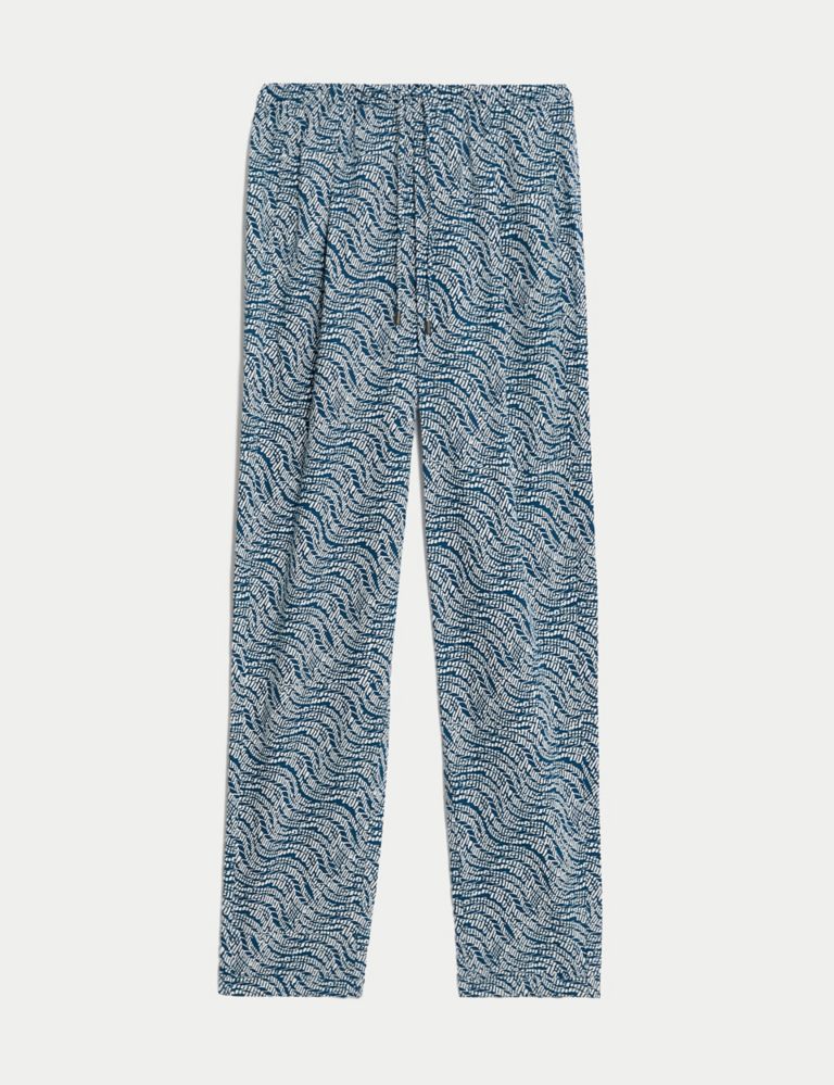 Printed Tapered Ankle Grazer Trousers 2 of 5