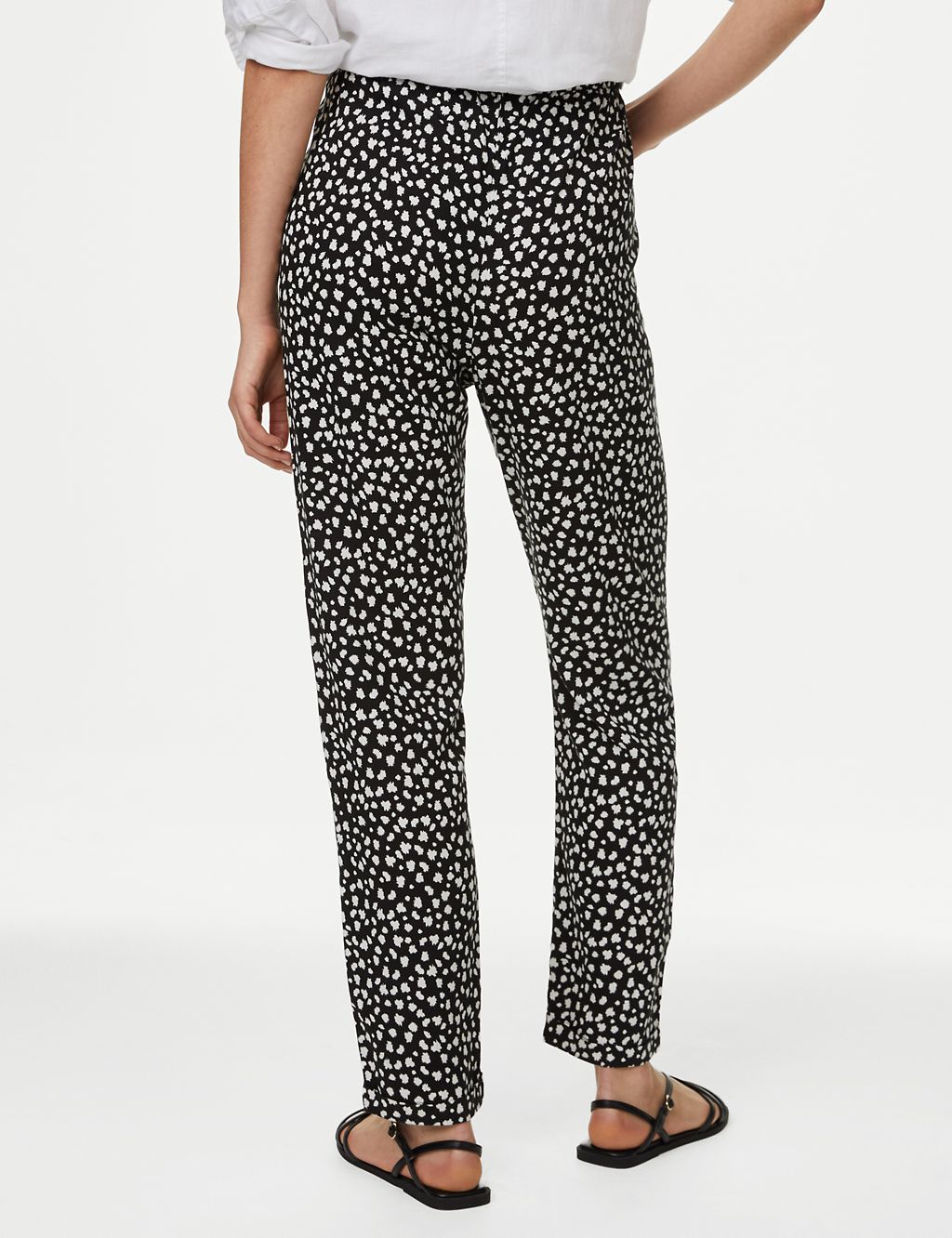 Printed Tapered Ankle Grazer Trousers 5 of 5