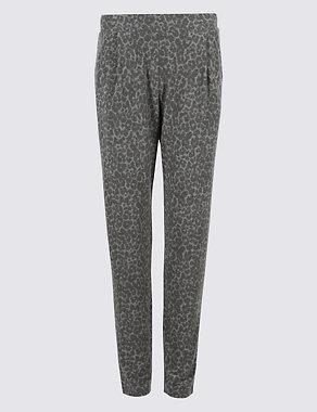 Printed Tapered Leg Trousers Image 2 of 6