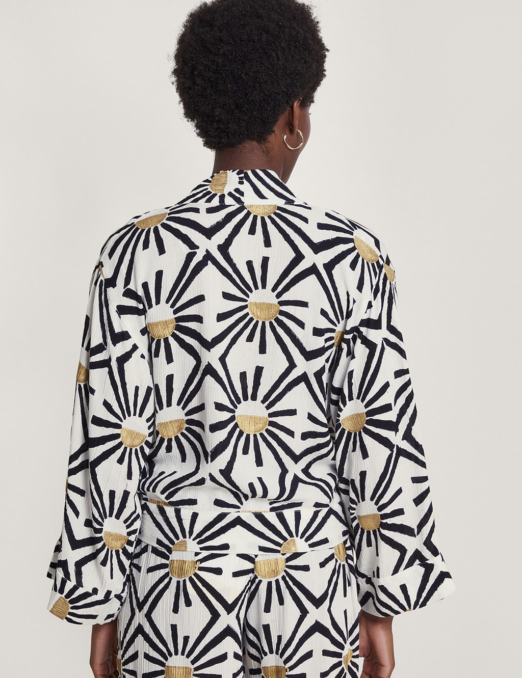 Printed Tie Front Beach Cover Up Shirt Monsoon M&S