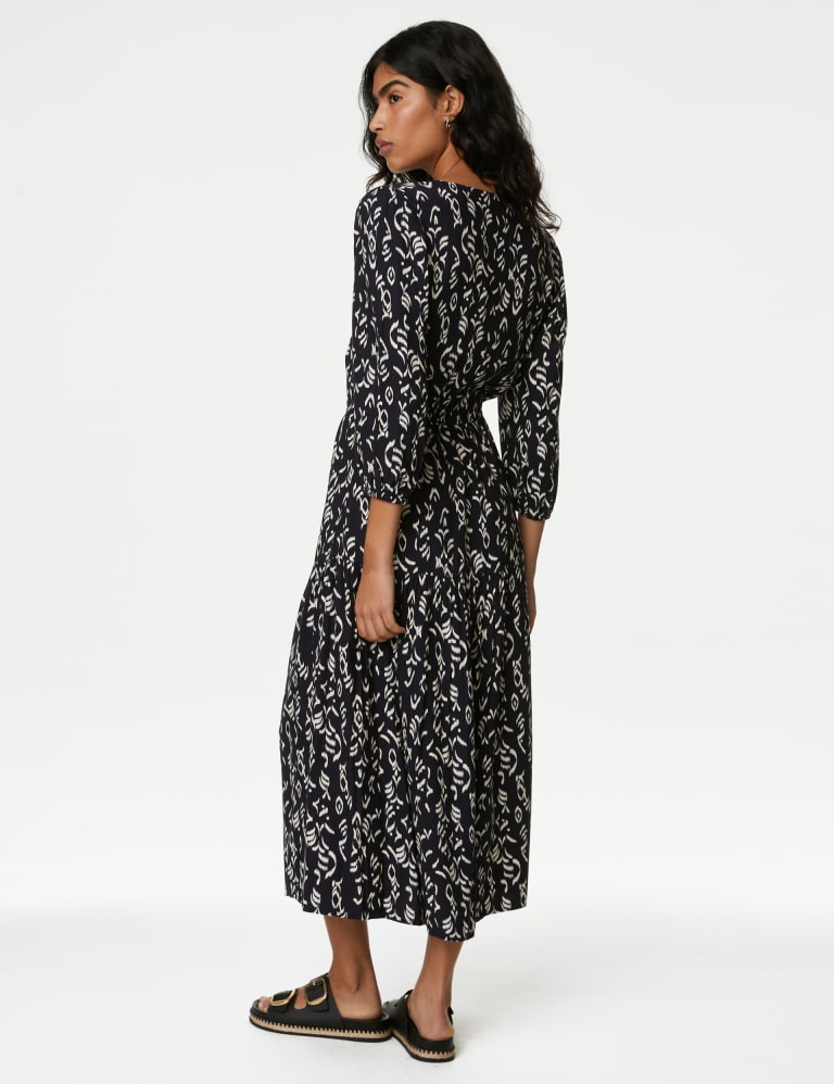 Animal print midi dress marks and spencer top