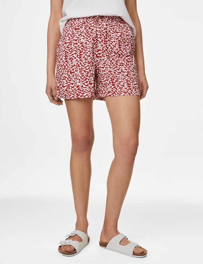 Printed Twill Shorts 3 of 5