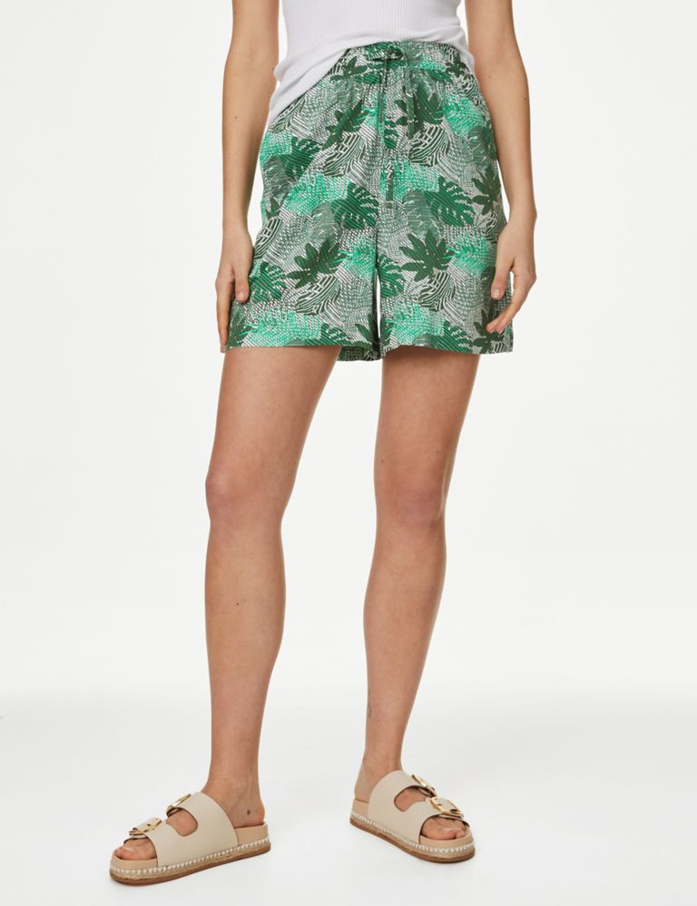 Printed Twill Shorts 4 of 5