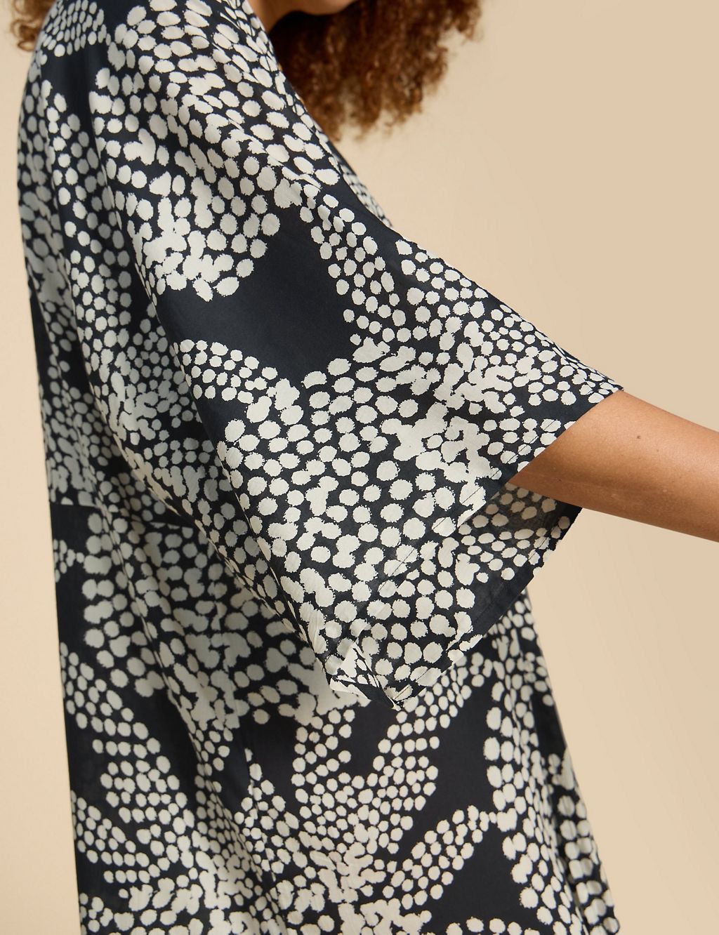 Printed Twist Front Beach Cover Up Kaftan 5 of 6