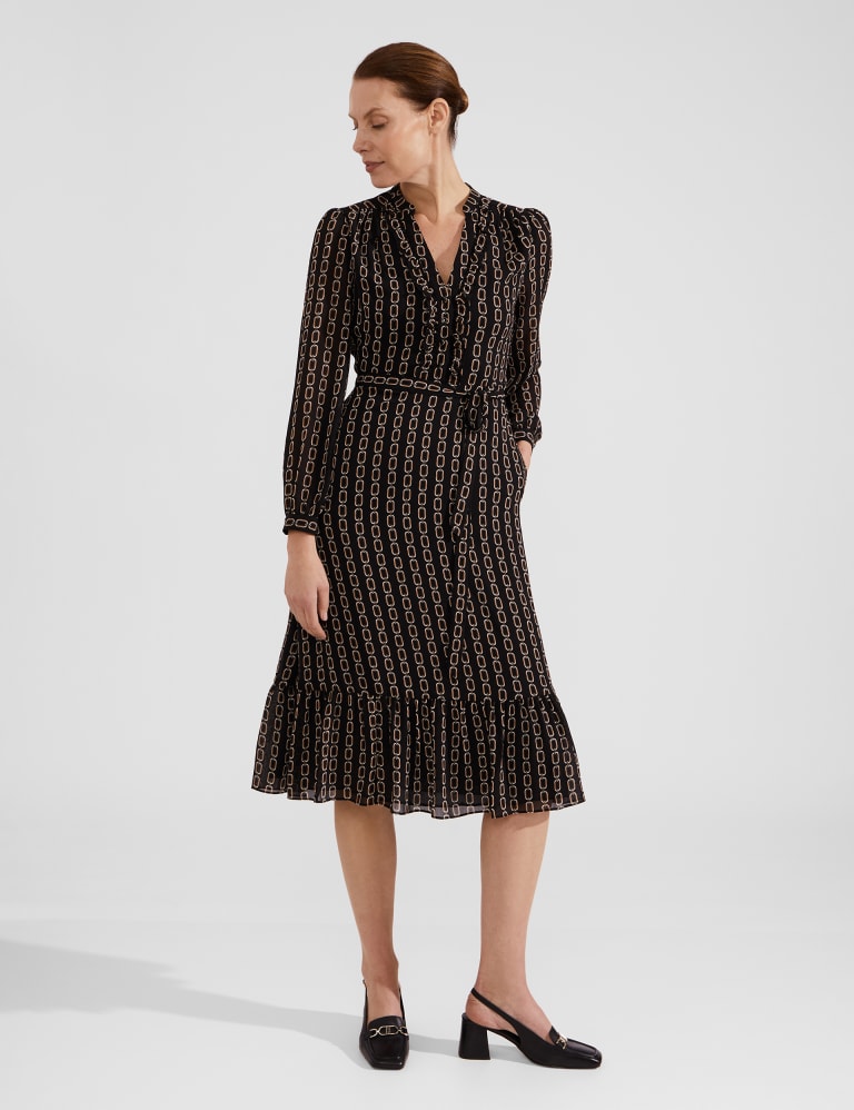 Hobbs leopard print wrap dress hot sale