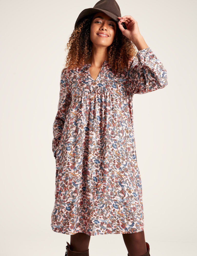 Knee length sale smock dress