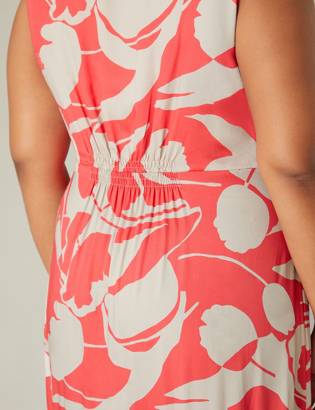 Printed V-Neck Maxi Tiered Dress 4 of 9