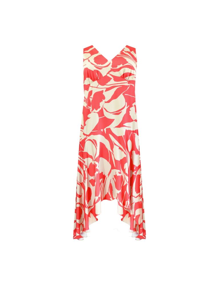 Printed V-Neck Maxi Tiered Dress 2 of 9