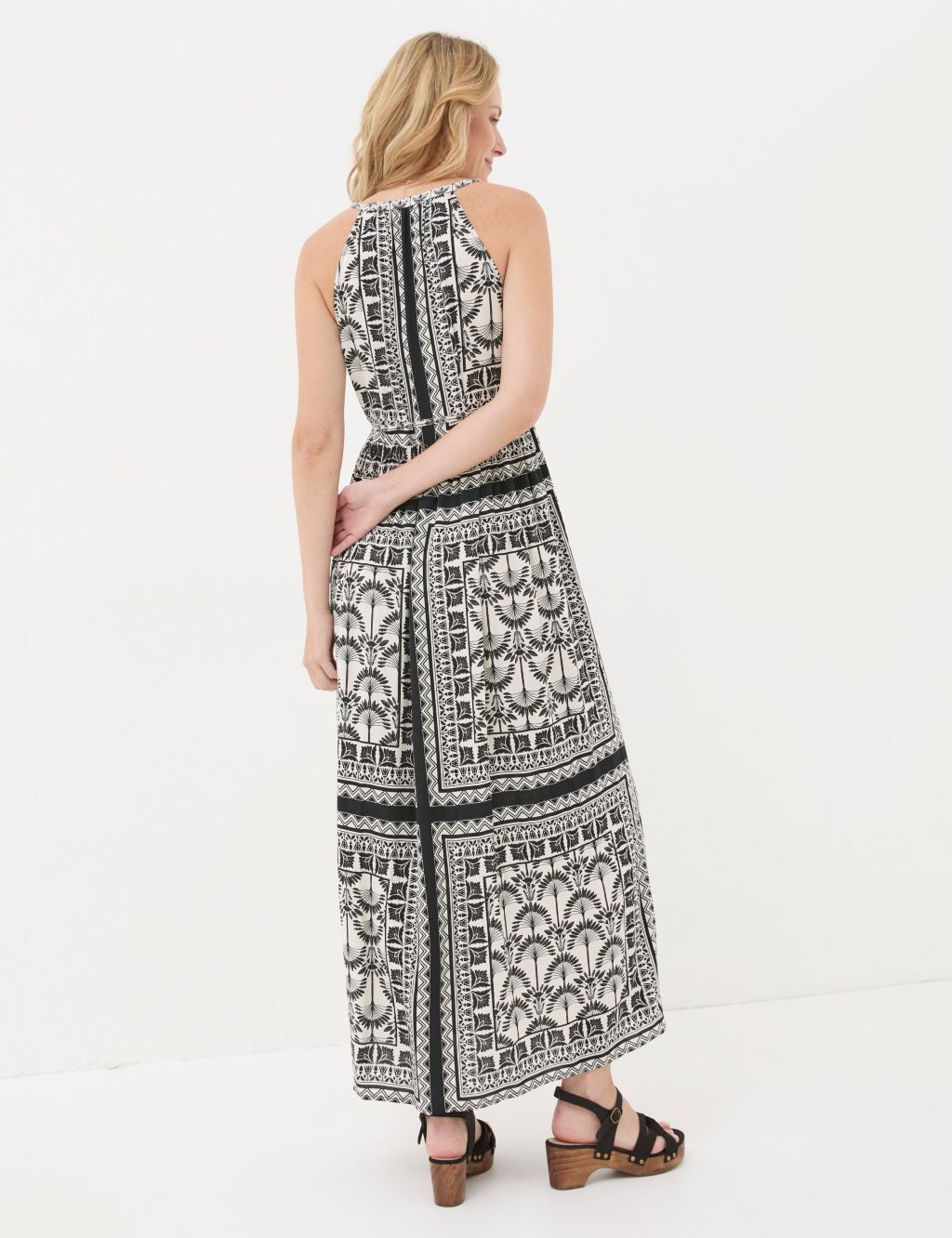 Printed V-Neck Maxi Tiered Dress 2 of 6