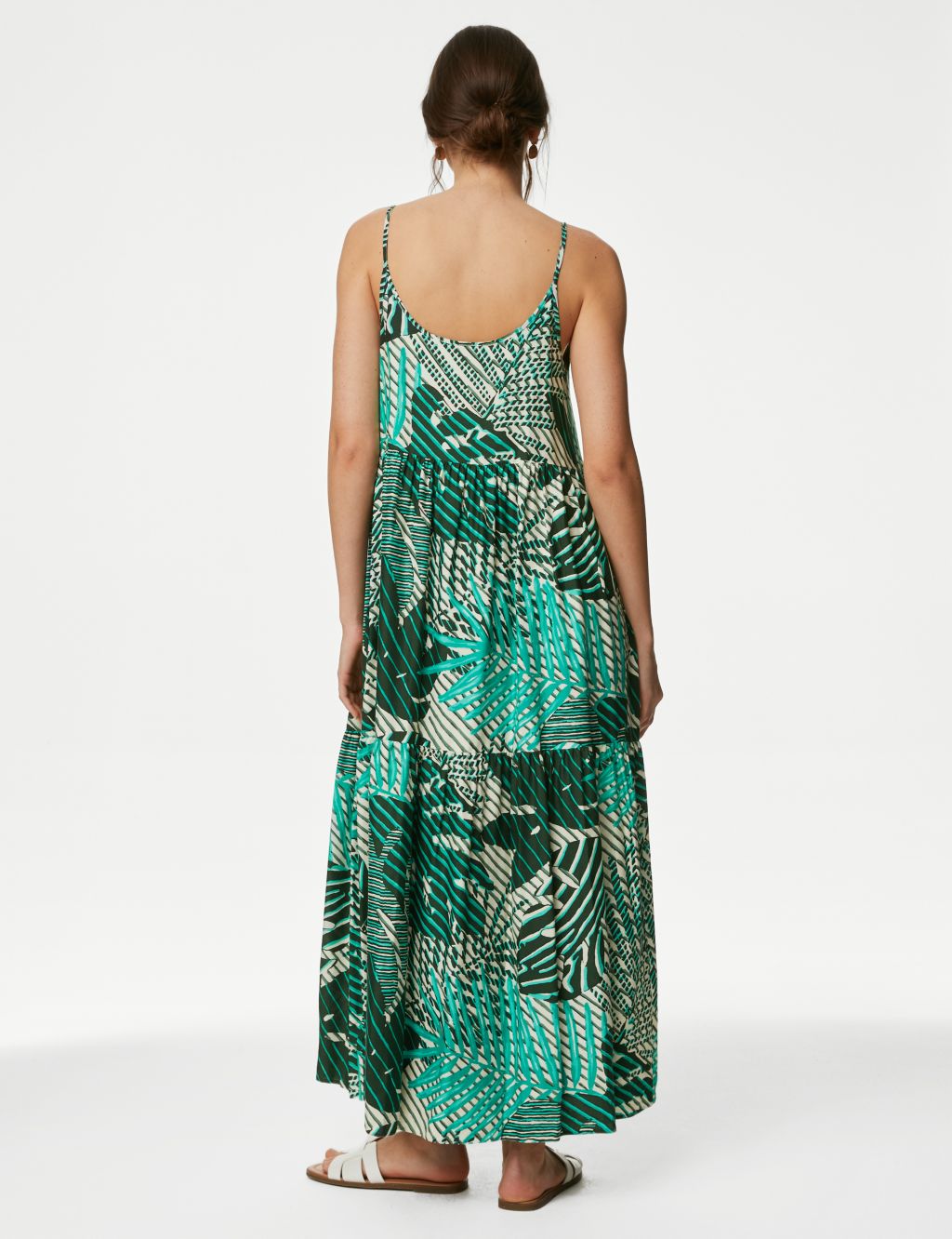 Printed V-Neck Midaxi Beach Dress 4 of 4