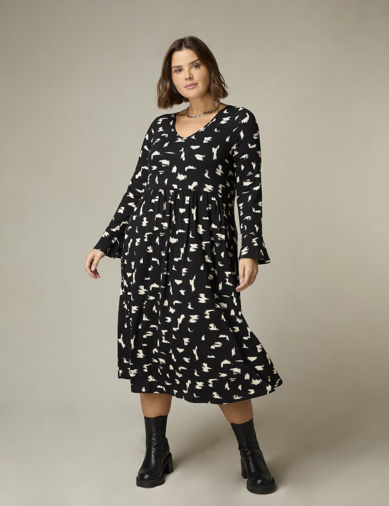 M&s waisted new arrivals midi dress