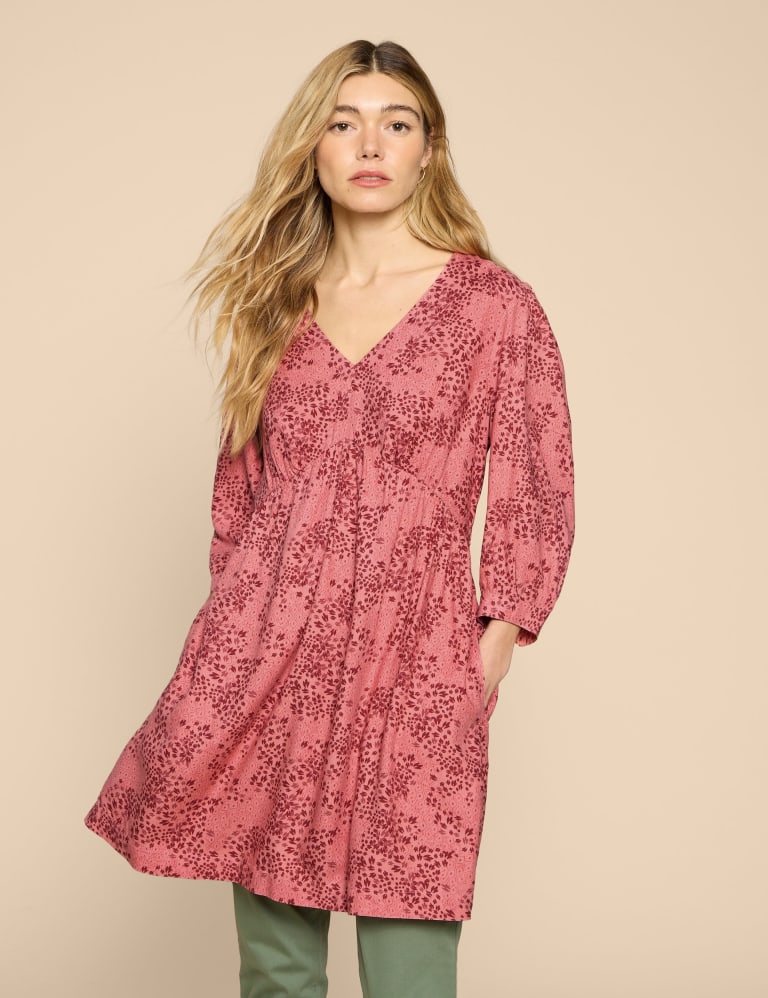 Printed V Neck Tunic White Stuff M S