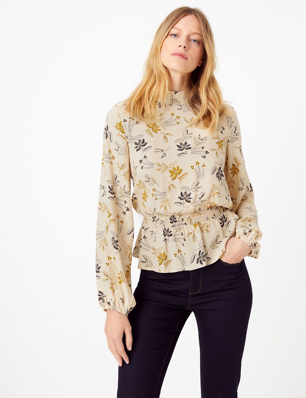 Printed Waisted Blouse 3 of 5