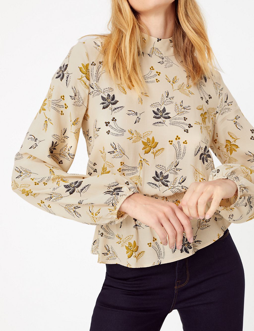 Printed Waisted Blouse 2 of 5