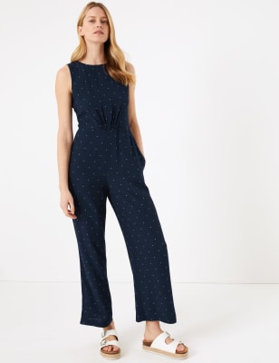 m&s polka dot jumpsuit