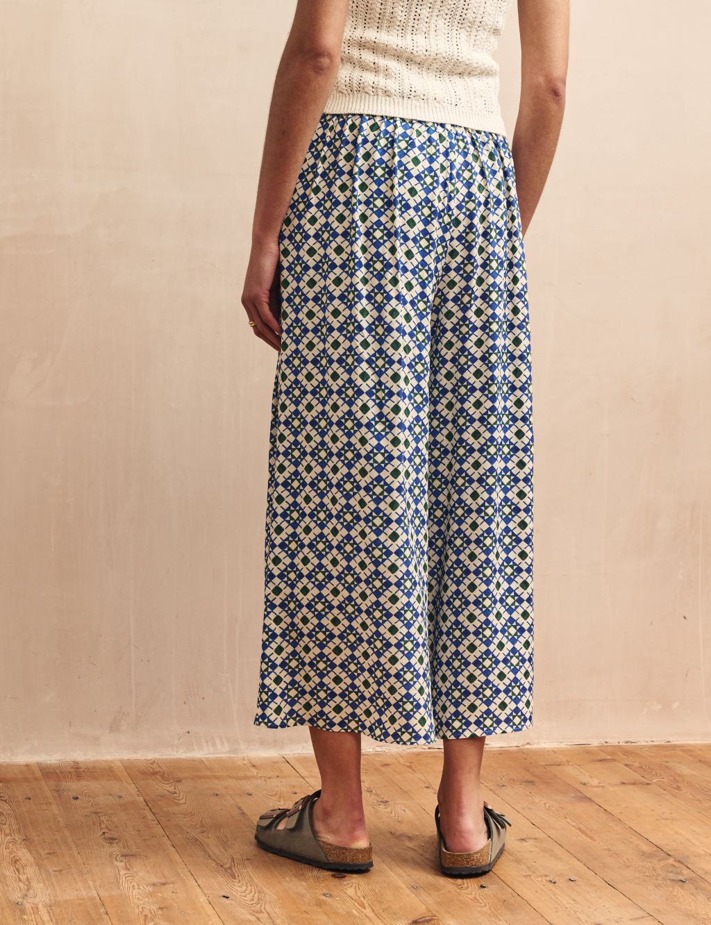 Printed Wide Leg Culottes 4 of 5