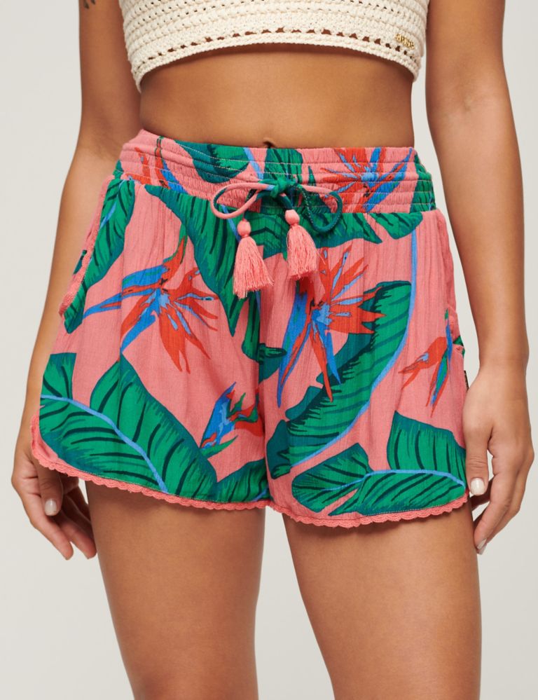 Printed Wide Leg Shorts 1 of 6