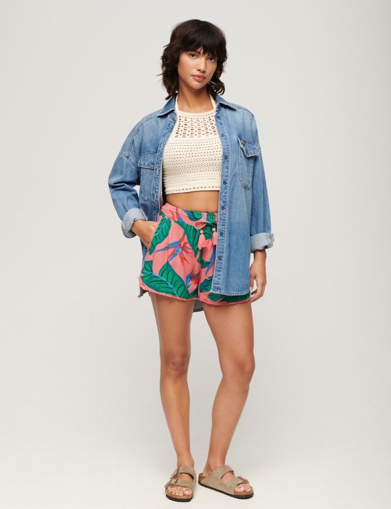 Printed Wide Leg Shorts 2 of 6