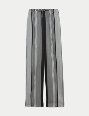 Printed Wide Leg Trousers Image 2 of 5