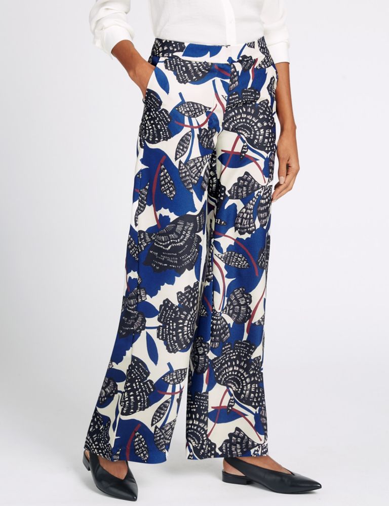 Printed Wide Leg Trousers 3 of 6
