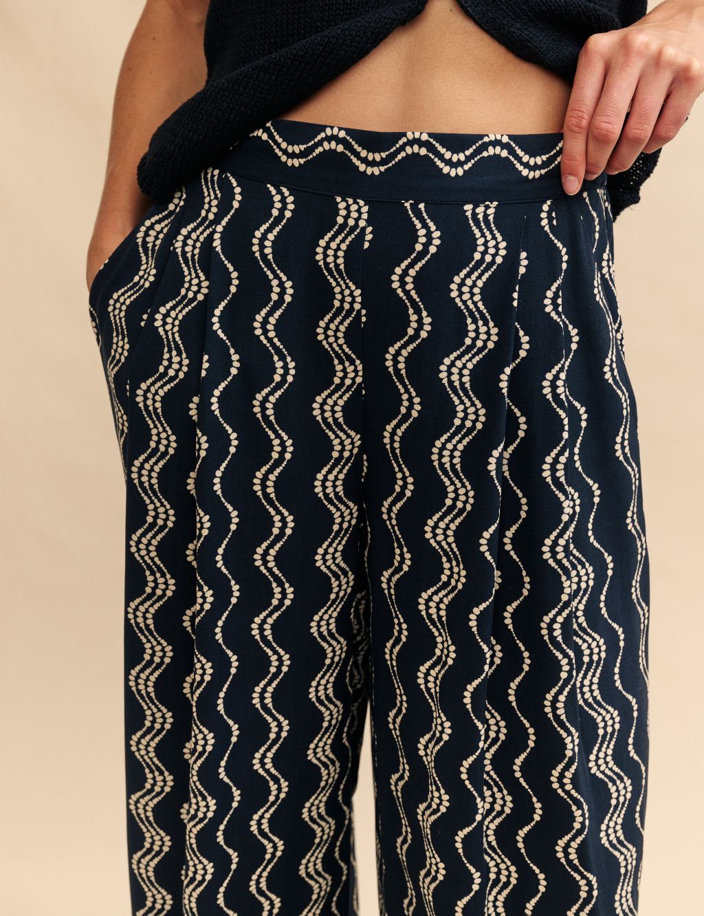 Printed Wide Leg Trousers 2 of 5