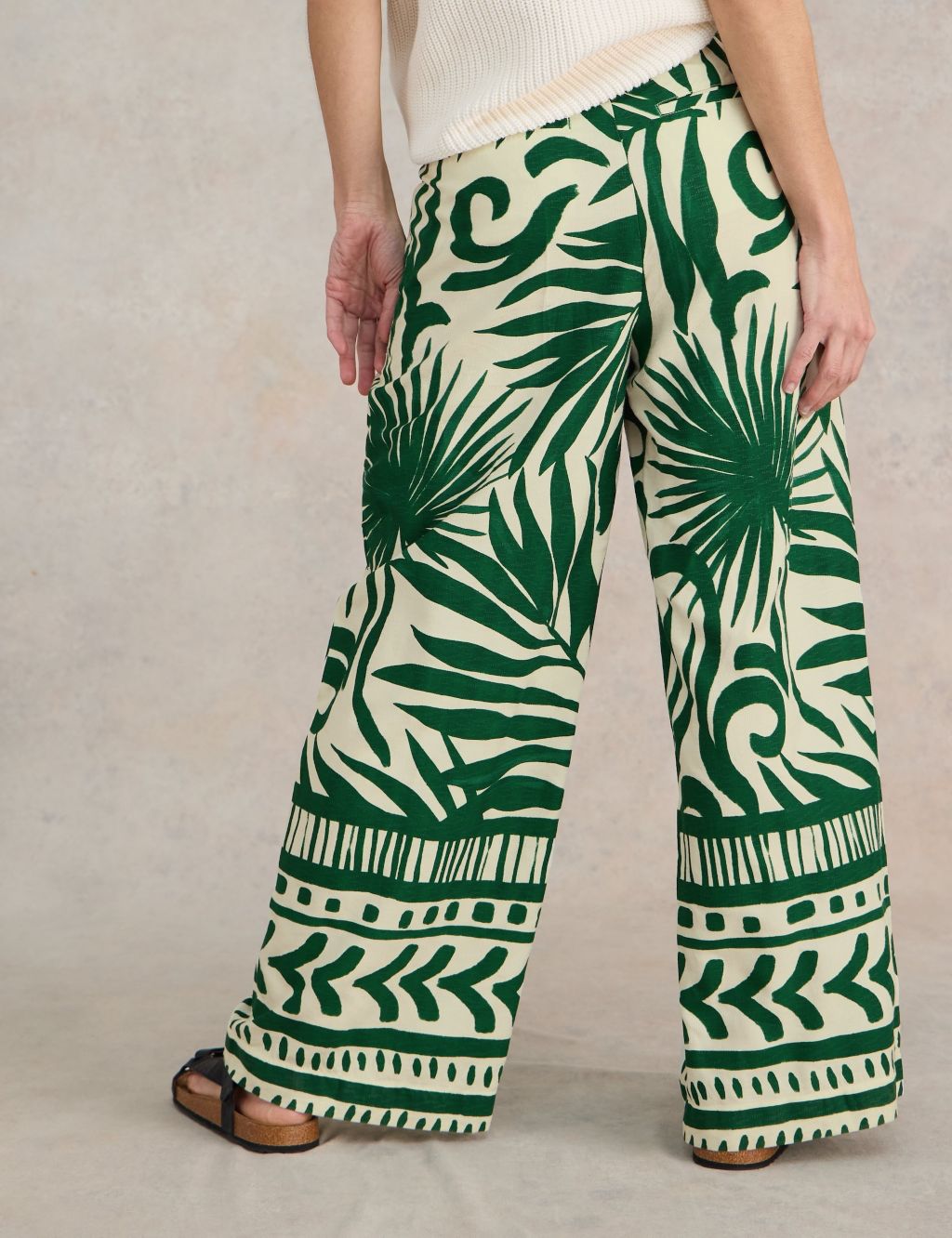 Printed Wide Leg Trousers 4 of 6