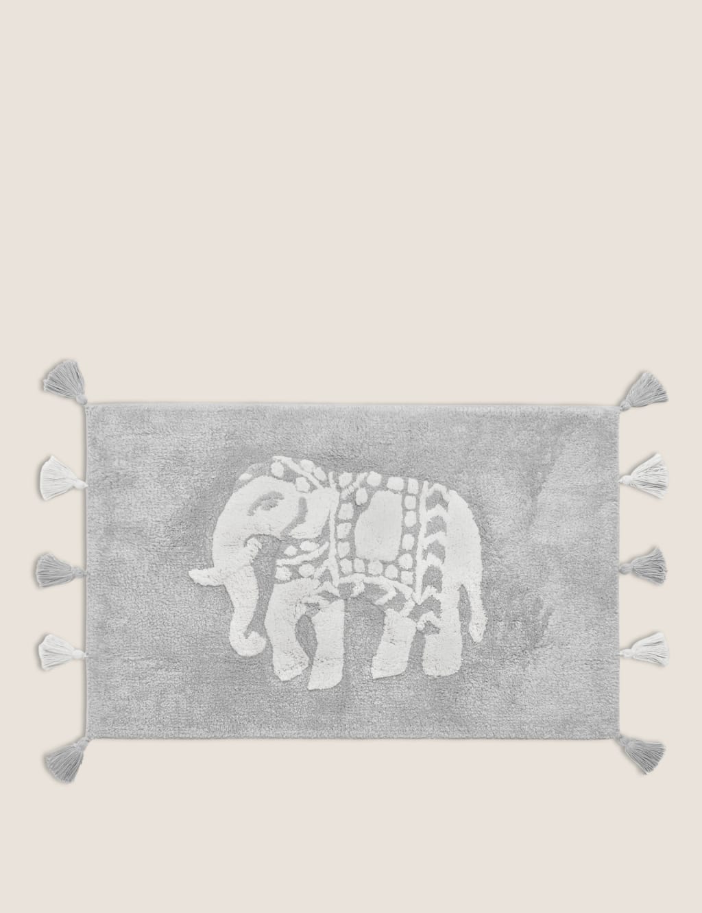Priya Pure Cotton Elephant Bath Mat M&S Collection M&S