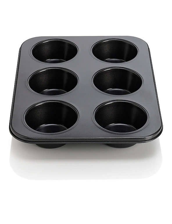 Professional 6 Cups Non-Stick Jumbo Muffin Tray Image 1 of 2
