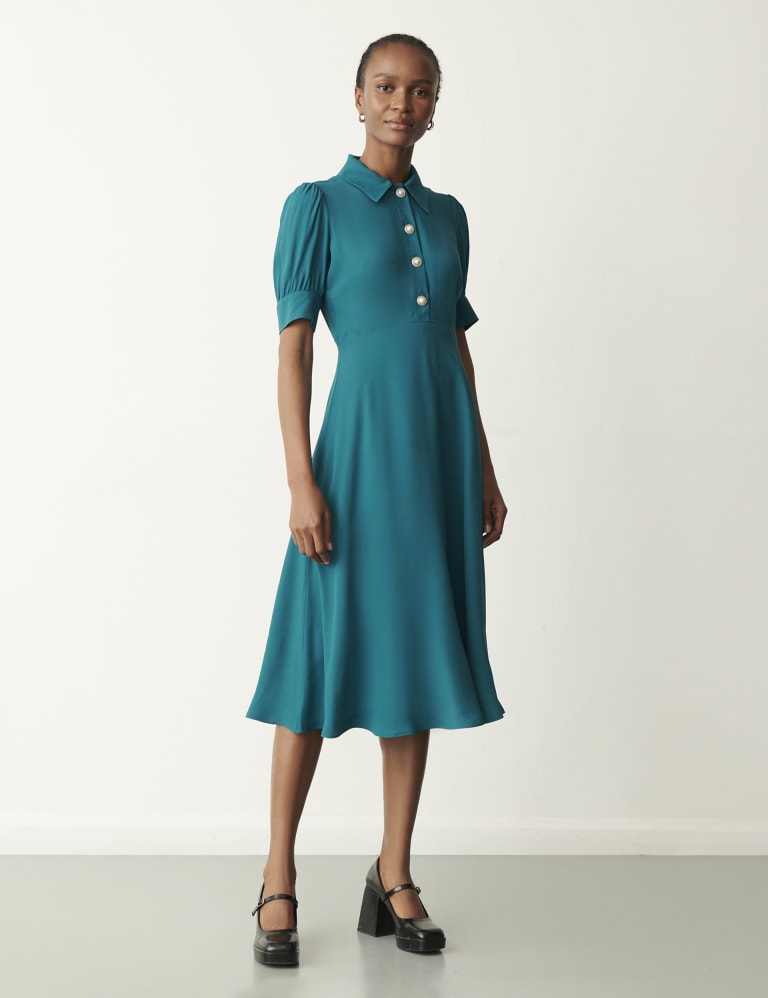 Ted baker graceful satin midi deals dress