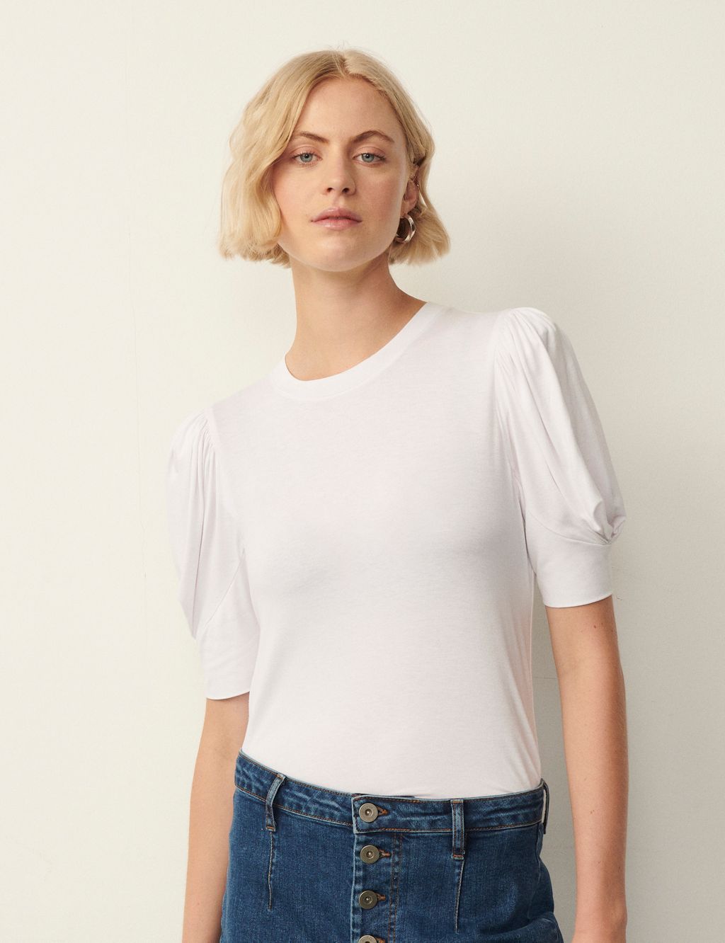 Puff Sleeve T-Shirt | Finery London | M&S