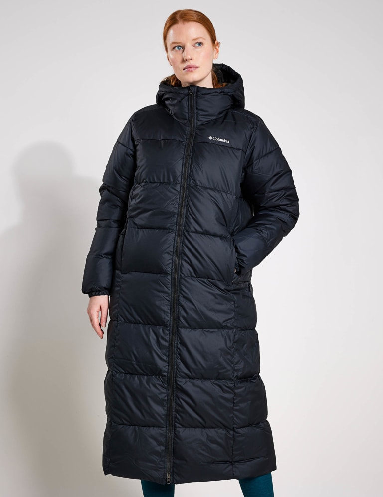 Puffect Hooded Longline Puffer Jacket Columbia M S